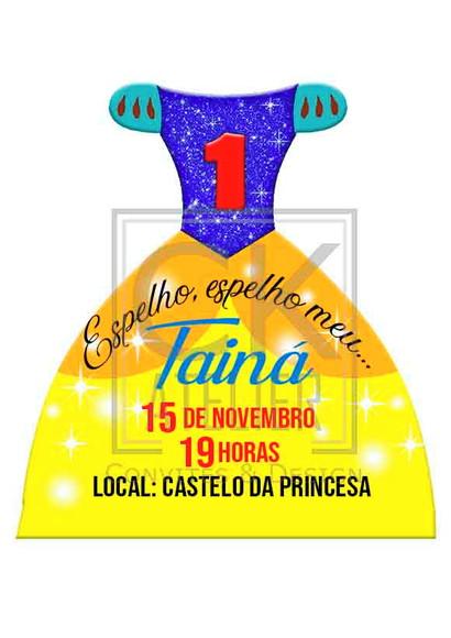 Convite Digital Branca de Neve