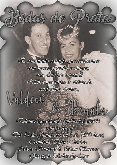 Convite Digital Bodas de Prata