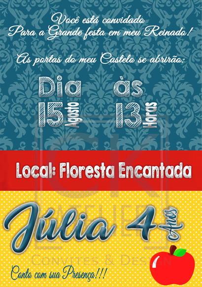 Convite Digital Branca de Neve