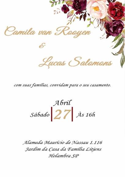 Convite Digital Casamento