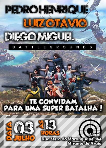 Convite Digital Free Fire