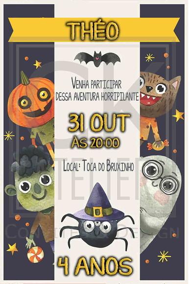 Convite Digital Halloween