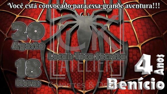 Convite Digital Homem Aranha