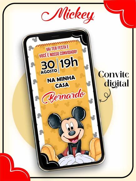 Convite Digital Mickey