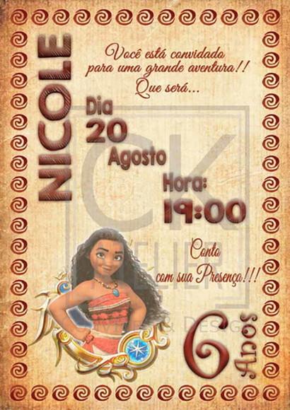 Convite Digital Moana
