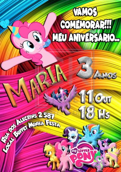 Convite Digital My little poney
