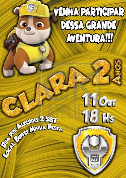 Convite Digital Patrulha Canina