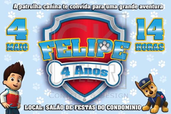 Convite Digital Patrulha Canina