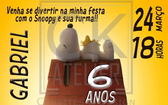 Convite Digital Snoopy