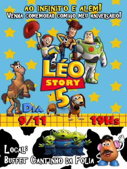 Convite Digital Toy Story