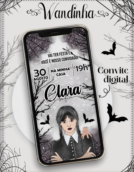 Convite Digital Wandinha