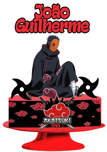 Topo de Bolo Akatsuki Obito