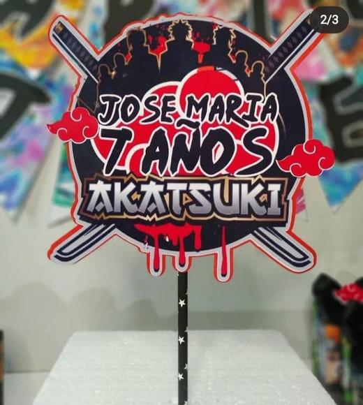 Topo de Bolo Akatsuki
