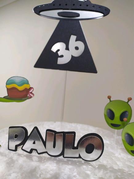 Topo de Bolo Alienigenas
