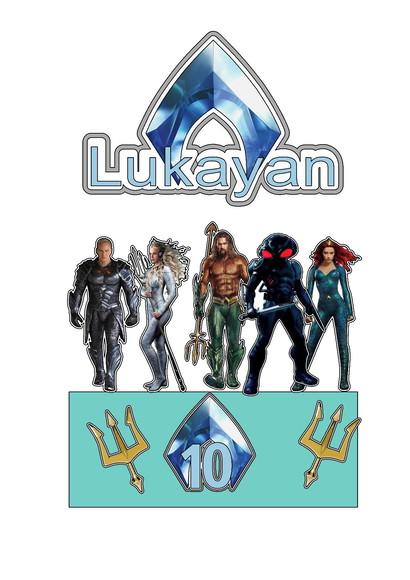 Topo de Bolo Aquaman