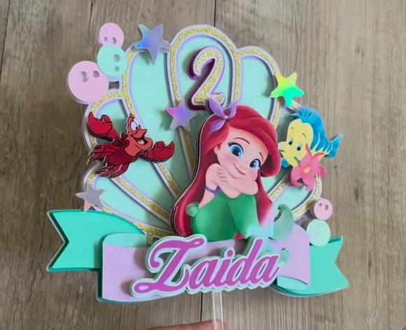 Topo de Bolo Ariel