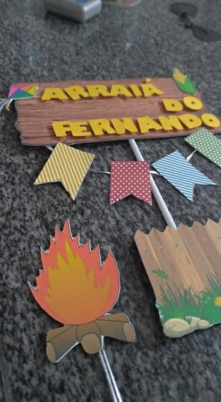Topo de Bolo Arraiá