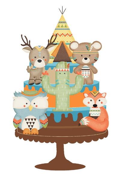 Topo de Bolo Bosque