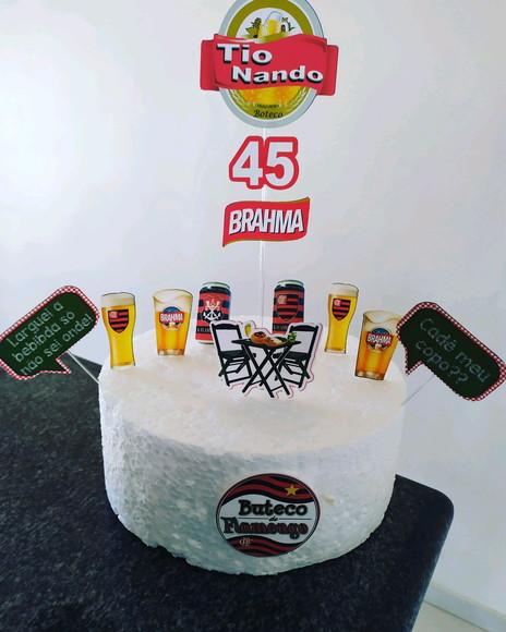 Topo de Bolo boteco e futebol