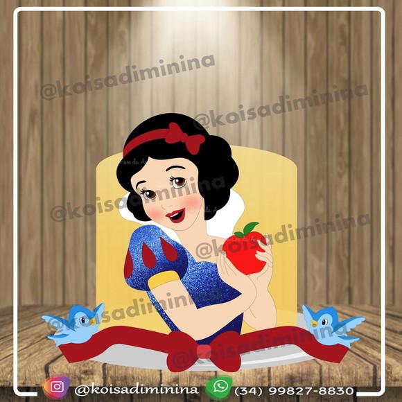 Topo De Bolo Branca De Neve