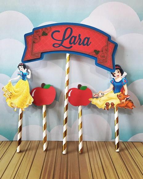 Topo De Bolo Branca De Neve