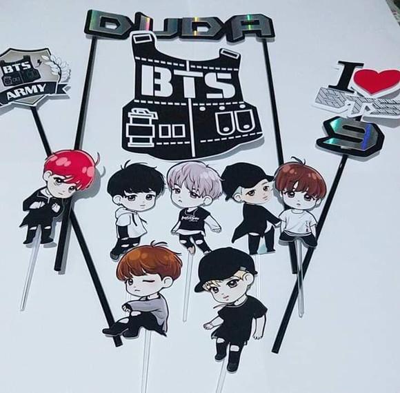 Topo de Bolo Bts