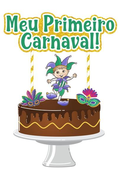 Topo de Bolo Carnaval