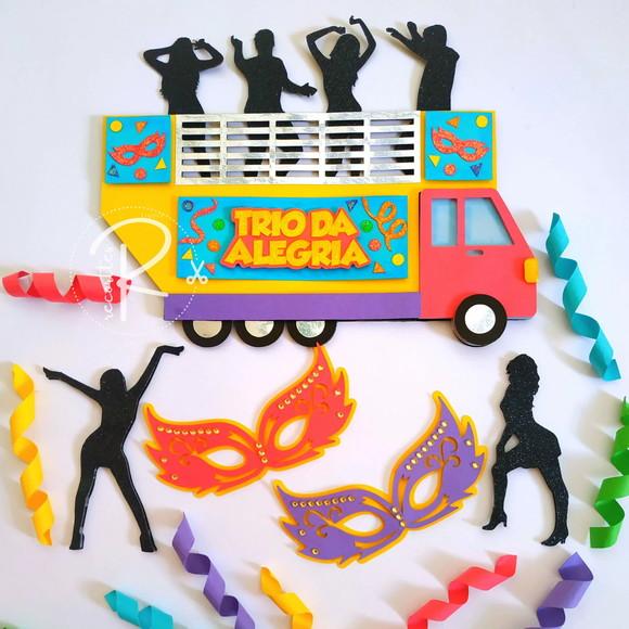 Topo de Bolo Carnaval
