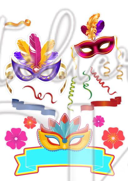Topo de Bolo Carnaval