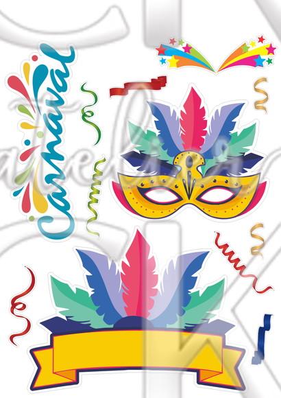 Topo de Bolo Carnaval