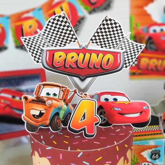 Topo de Bolo Carros