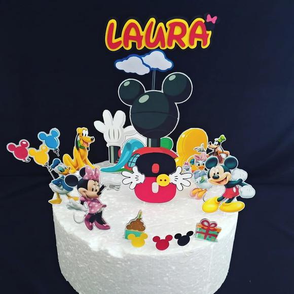Topo De Bolo Casa Do Mickey