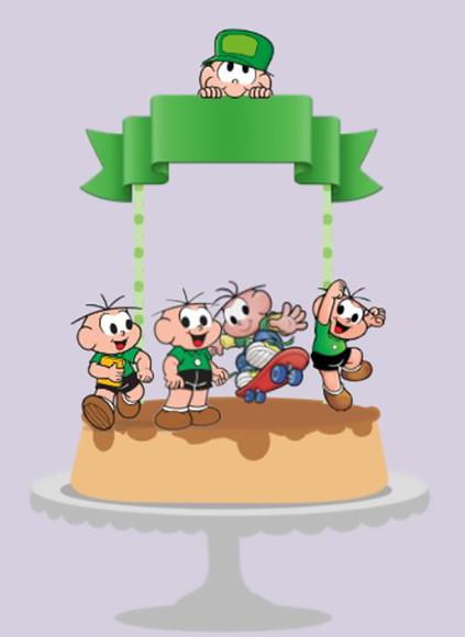 Topo de Bolo Cebolinha