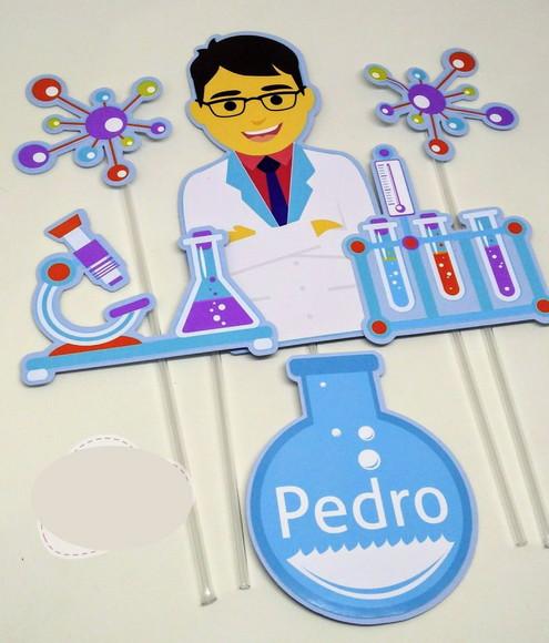 Topo de Bolo Centista - bioquimico