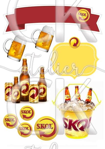 Topo de Bolo Cerveja