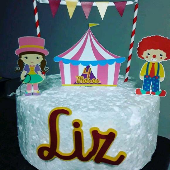 Topo de Bolo Circo