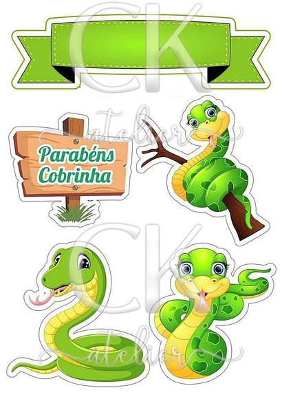 Topo de Bolo Cobra