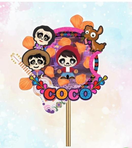 Topo de Bolo Coco a Vida É Uma Festa