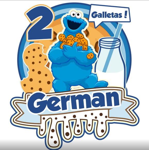 Topo de Bolo Cookie Monster