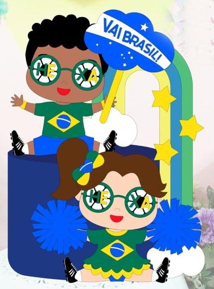Topo de Bolo Copa do Mundo