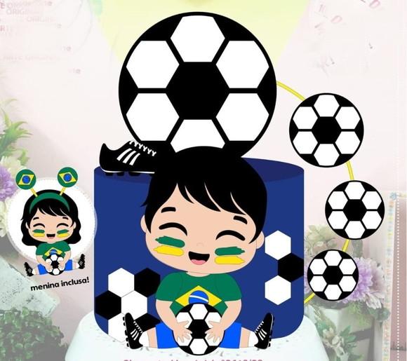 Topo de Bolo Copa do Mundo