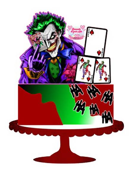 Topo de Bolo coringa