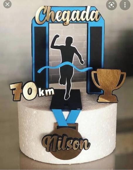 Topo de Bolo Corrida Maratona
