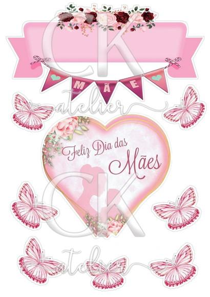 Topo de Bolo dia das mães