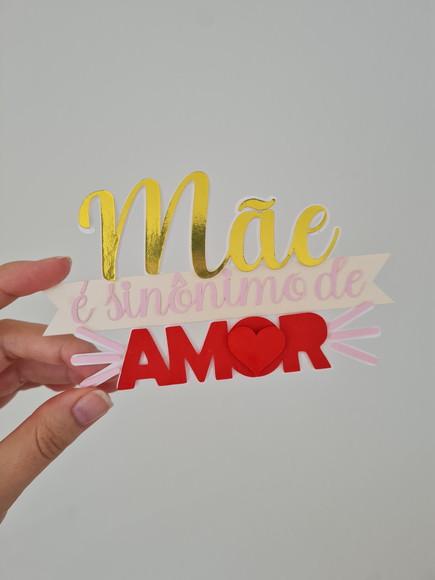 Topo de Bolo Dia das Mães
