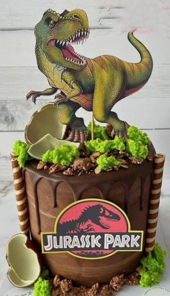 Topo de Bolo Dinossauro