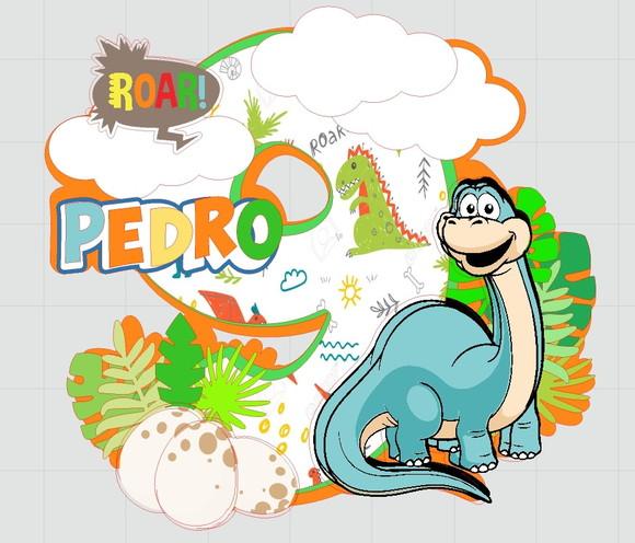Topo de Bolo Dinossauro