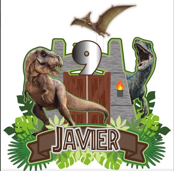 Topo de Bolo Dinossauro