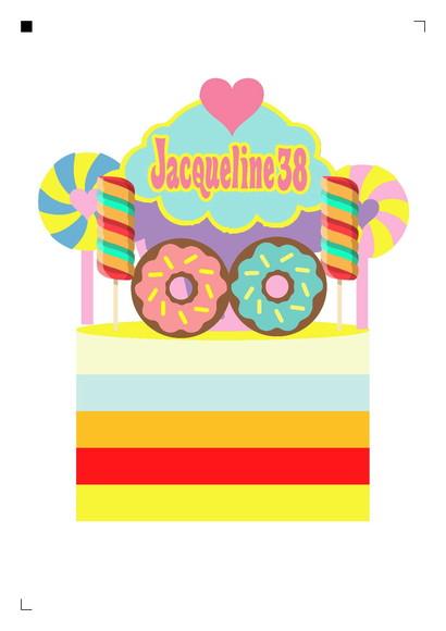 Topo de Bolo Doces