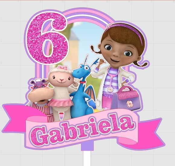 Topo de Bolo Doutora Brinquedos